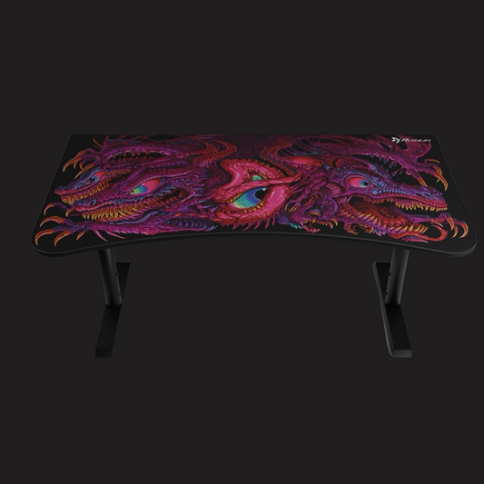 Arozzi Arena Ultrawide Curved Gaming Desk - Crawling Chaos
