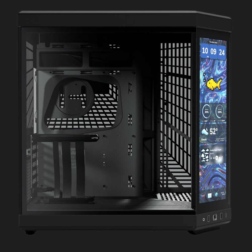 HYTE Y70 Touch Infinite Dual Chamber with Integrated LCD Touchscreen